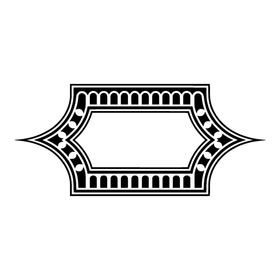 Art Deco Frame, Elegant Ornament, Vintage, Decorative Border - Geometric vector
