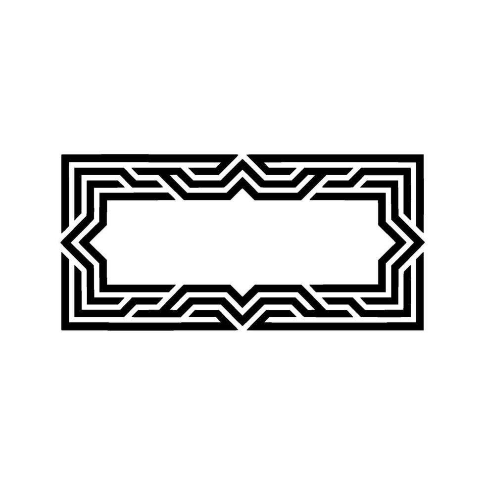 Geometric Deco Frame, Elegant Gradient Background vector