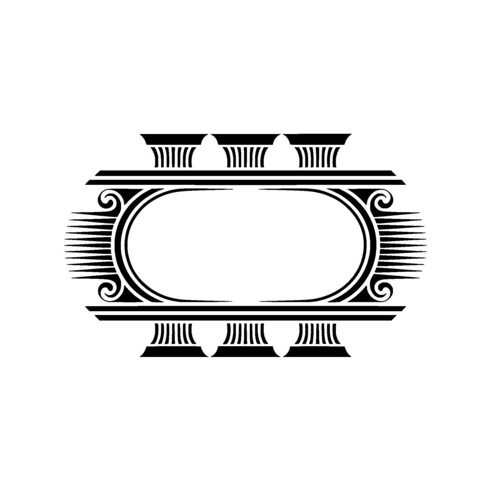 Elegant Classical Frame, Vintage, Decorative Border, Ornamentation vector