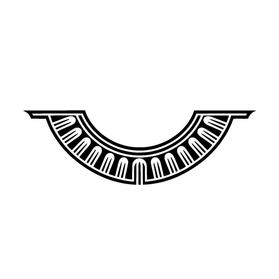 Geometric Halo, Stylized Ornament, Minimalist vector