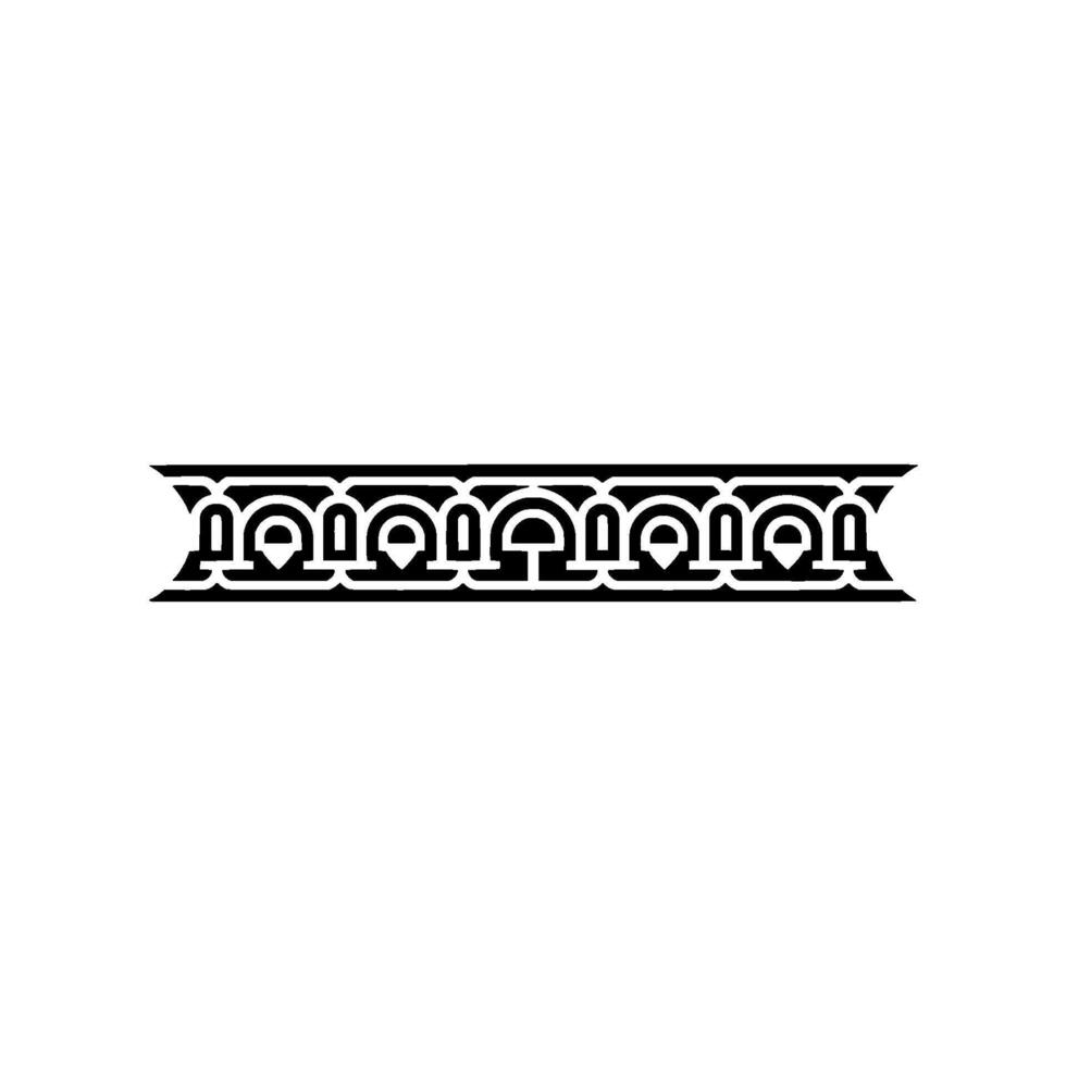 Geometric Deco Border, Vintage Style, Elegant vector