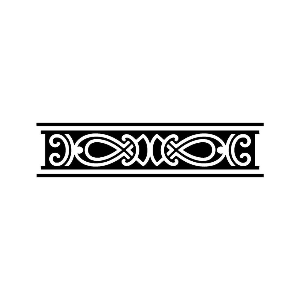 Intricate Celtic Border, Vintage Element - Ornament vector