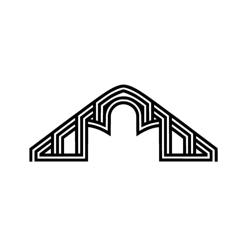Geometric Archway, Minimalist, Modern vector