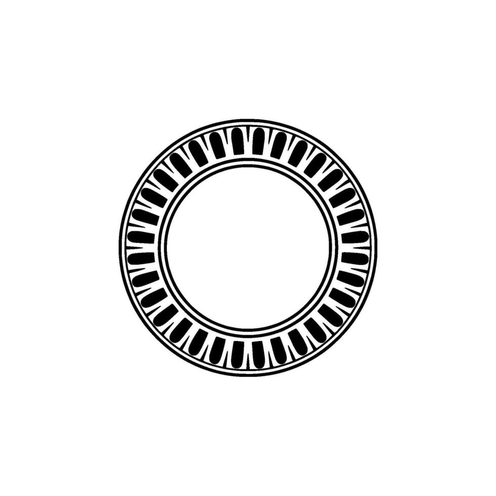 Minimalist Circular Emblem, Geometric, Modern - Pattern vector