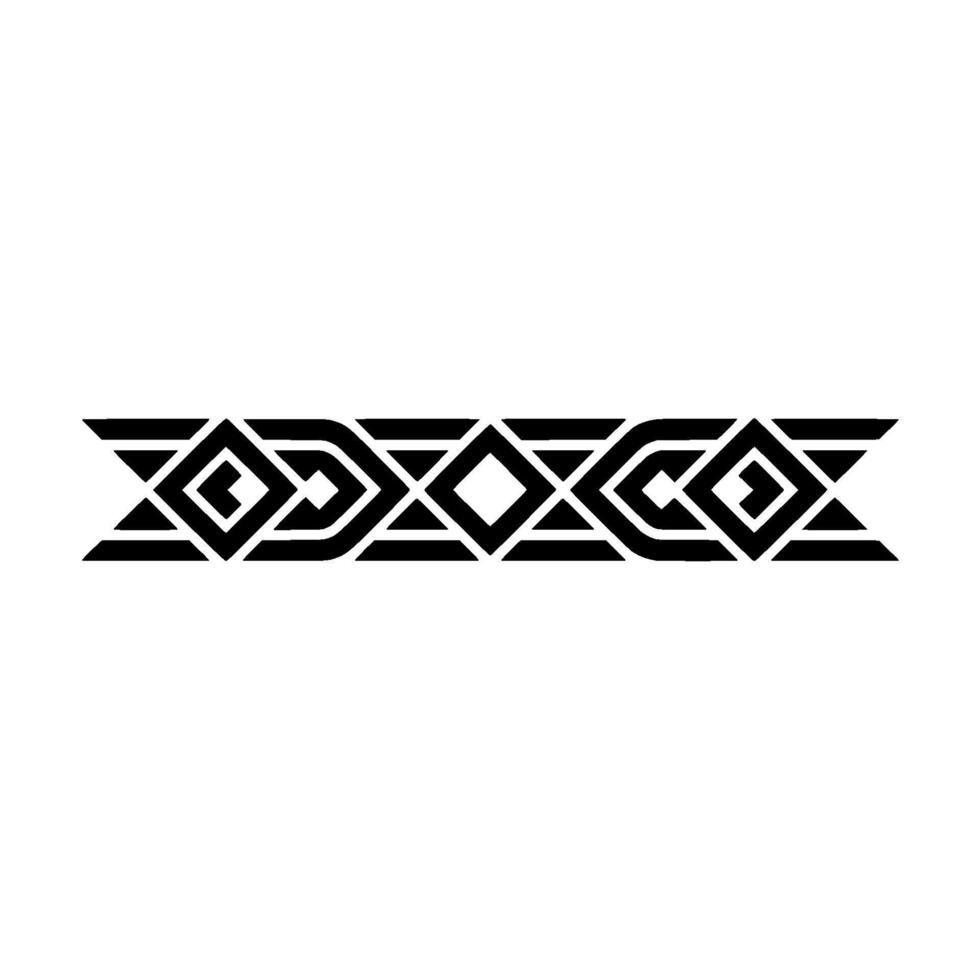 Geometric Tribal Border, Modern Deco vector