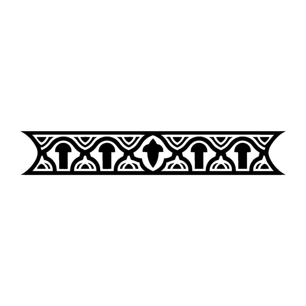 Art Deco Border Geometric Ornamentation, Elegant, Stylized vector