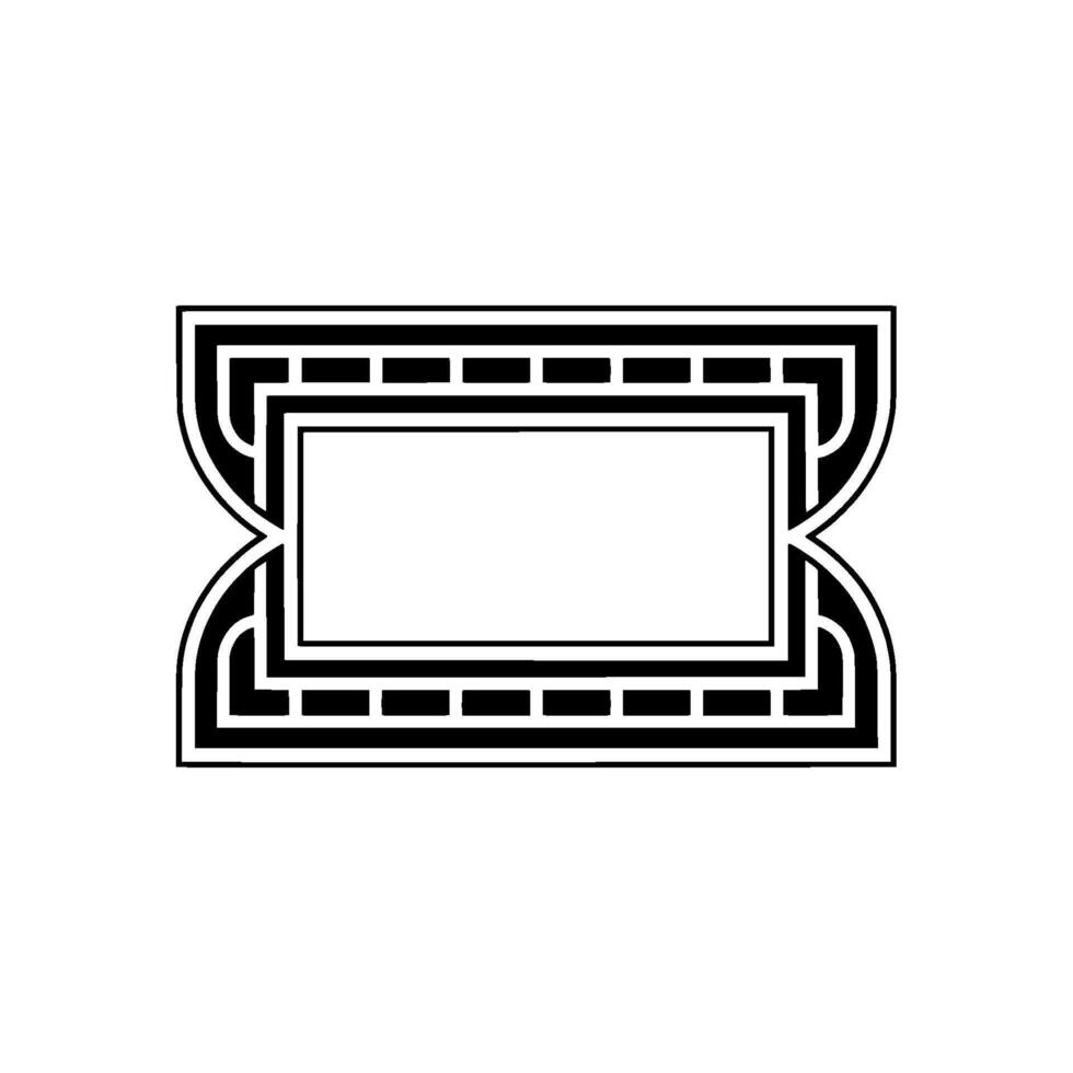 Art Deco Frame, Minimalist, Elegant Border vector