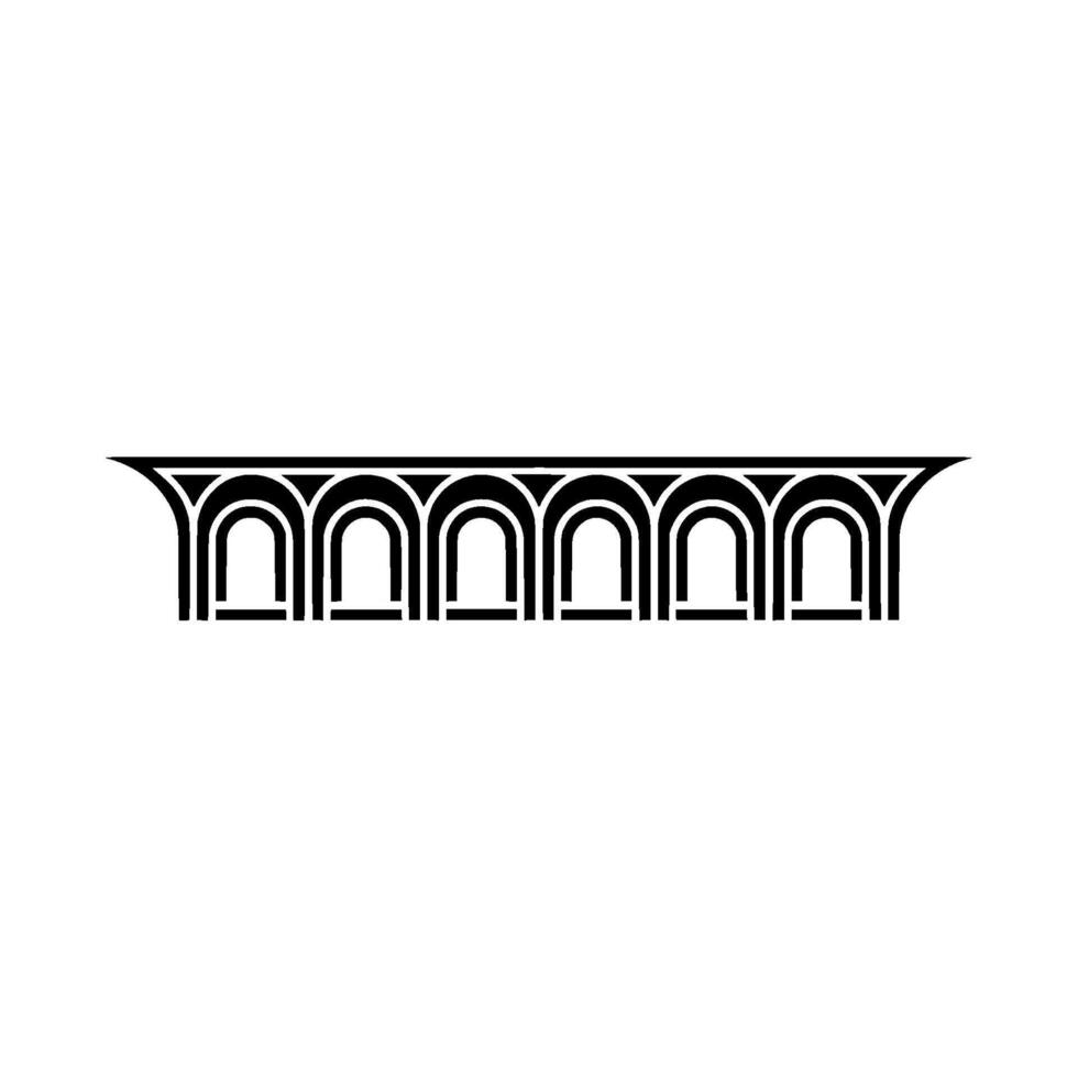Art Deco Archway, Geometric Ornamentation, Minimalist - Line art vector