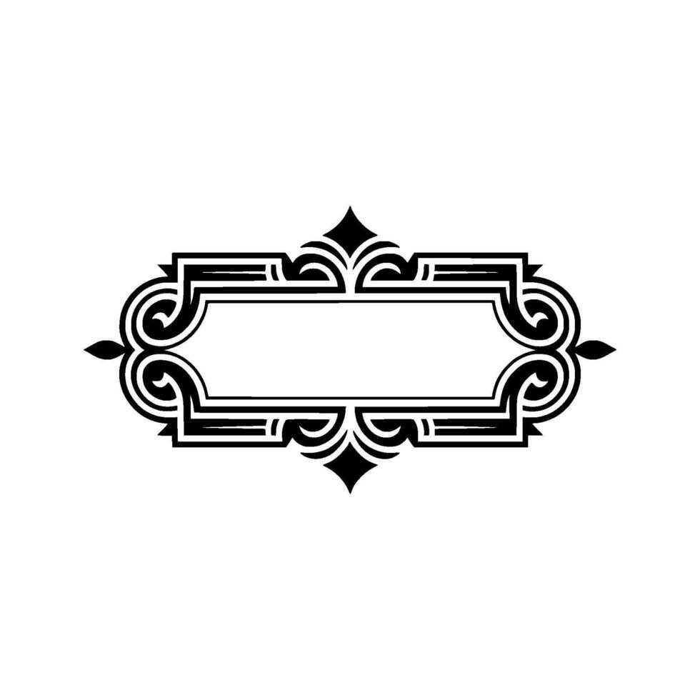 Elegant Ornate Frame, Vintage Element, Decorative vector