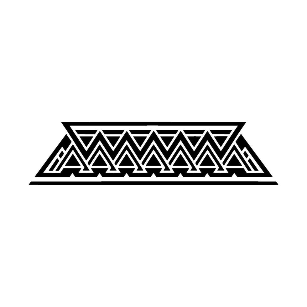 Geometric Tribal Pattern, Minimalist, Modern Art vector