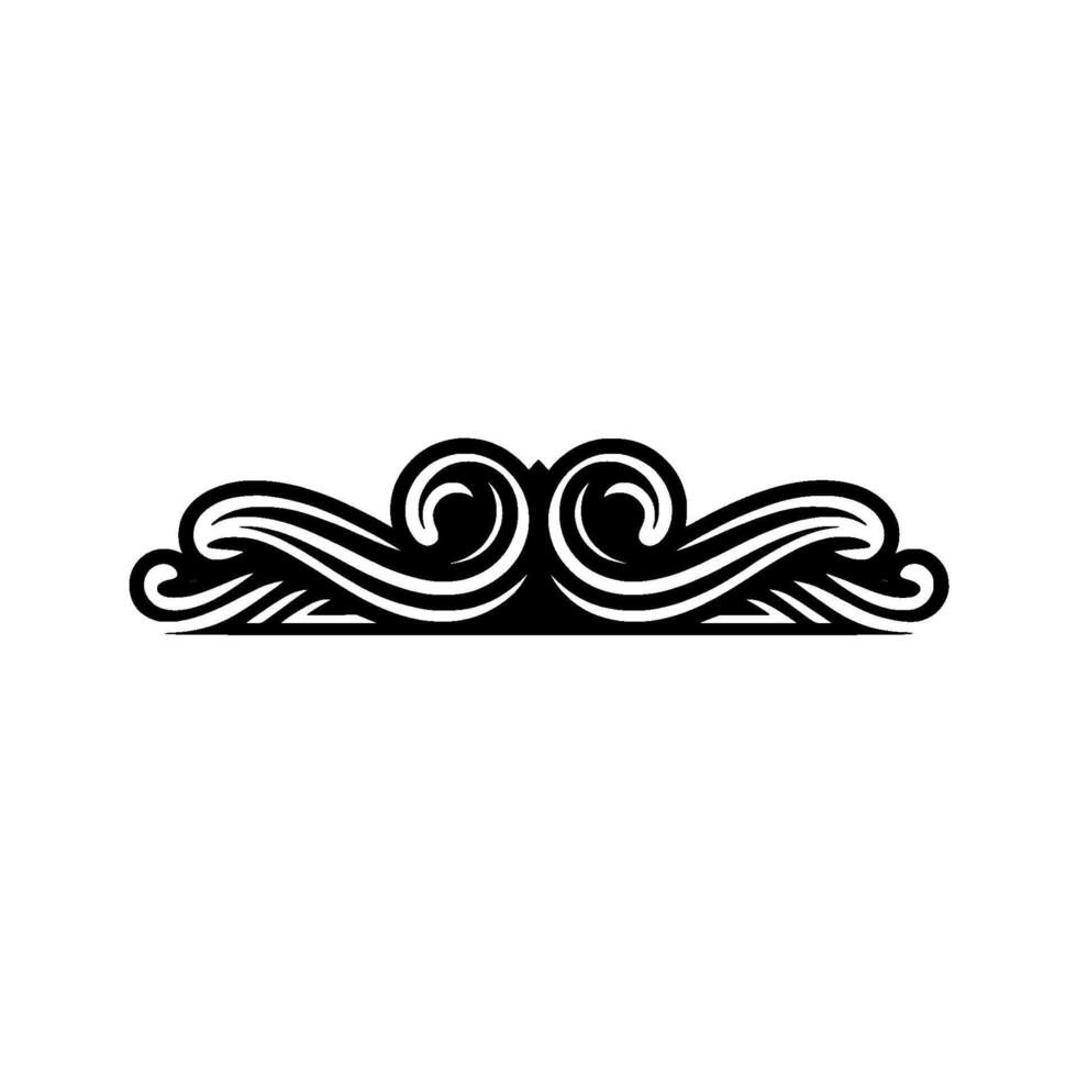 Elegant Swirl Border, Vintage Element, Decorative vector