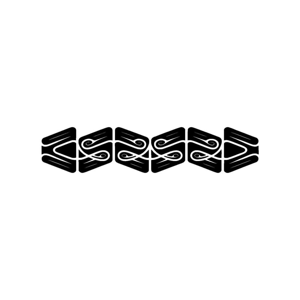 Geometric Tribal Ornament, Minimalist - Abstract vector