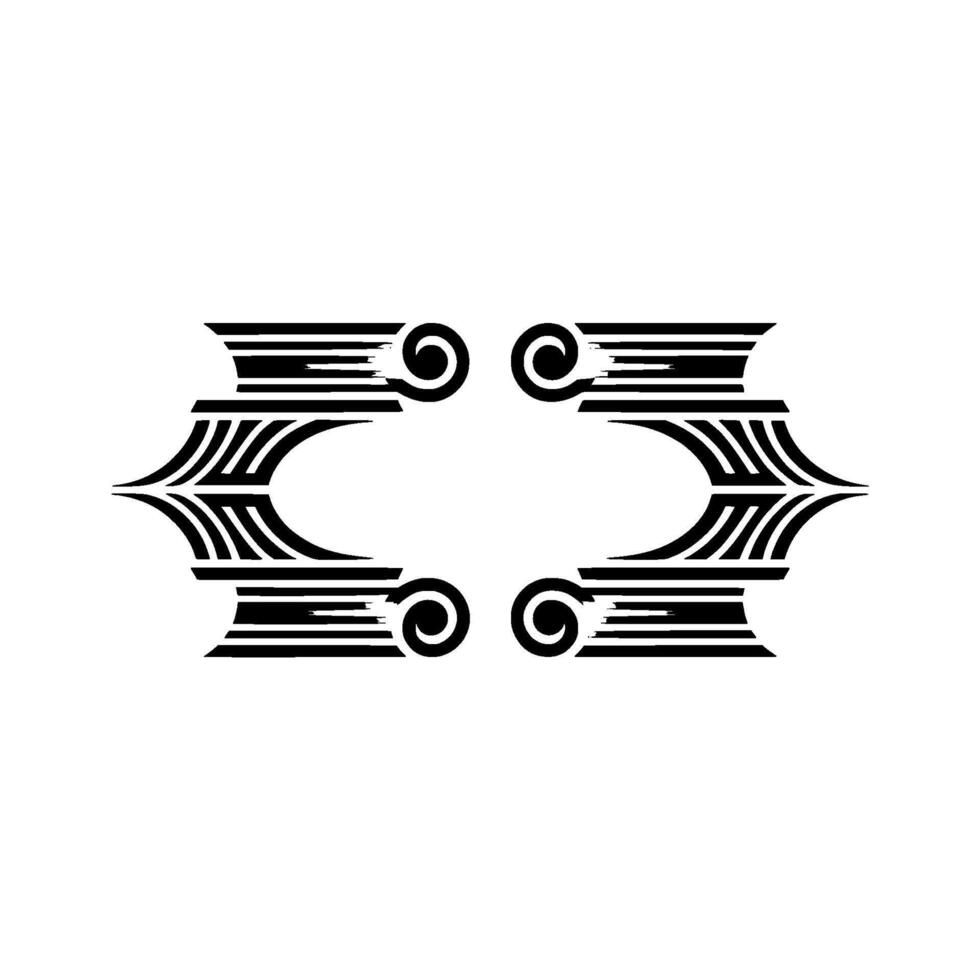 Art Deco Ornament, Geometric, Elegant Border, Swirls vector