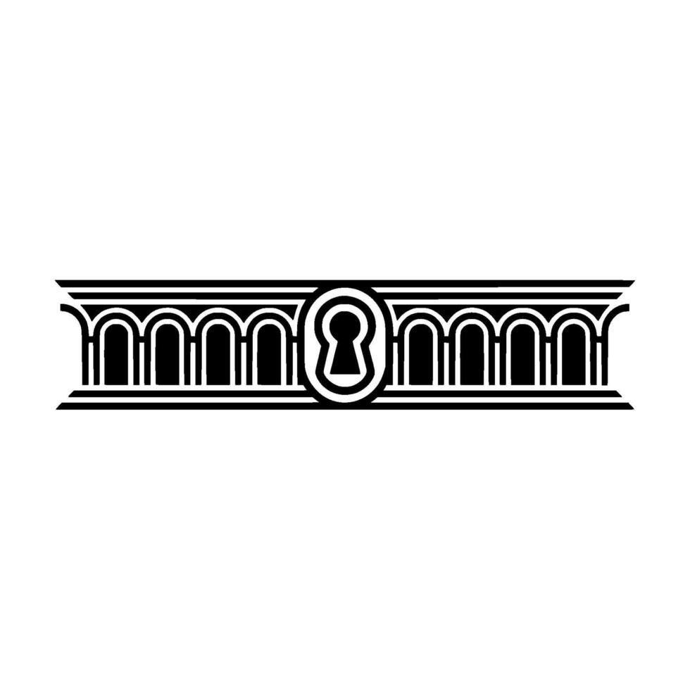 Art Deco Ornamentation, Geometric Border, Vintage vector