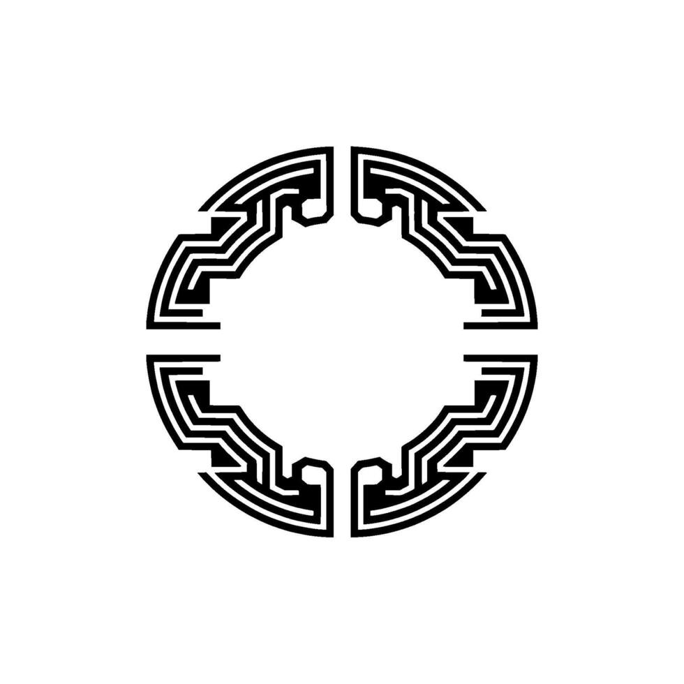 Geometric Circle Motif, Minimalist, Circular Pattern - Geometry vector
