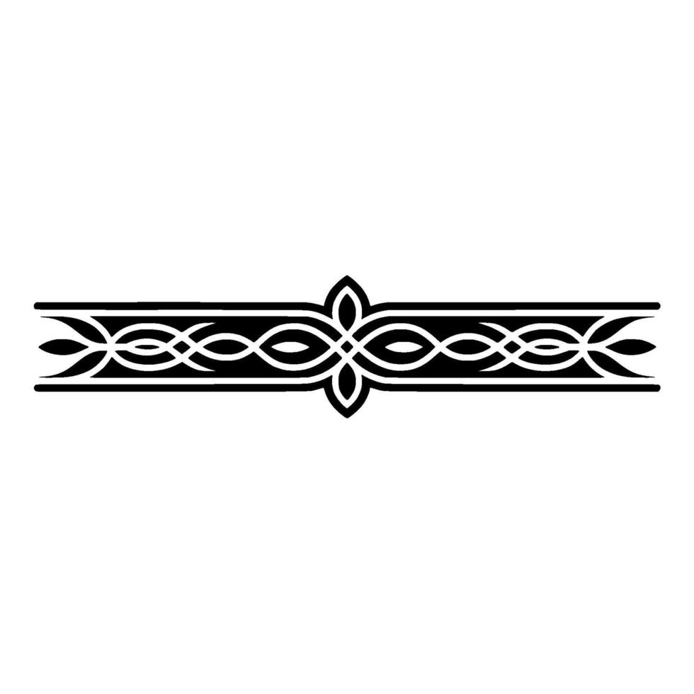 Intricate Celtic Border, Elegant Decorative Element - Ornamental vector