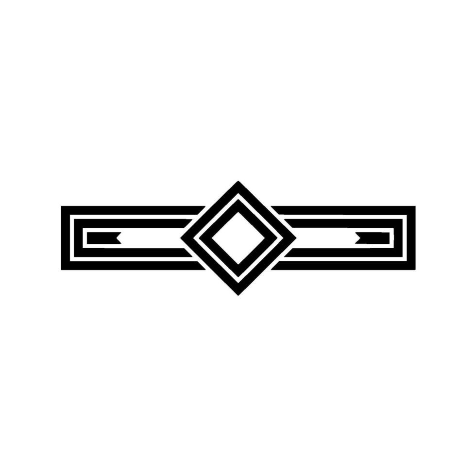 Art Deco Geometric Divider, Elegant Vintage - Art deco vector