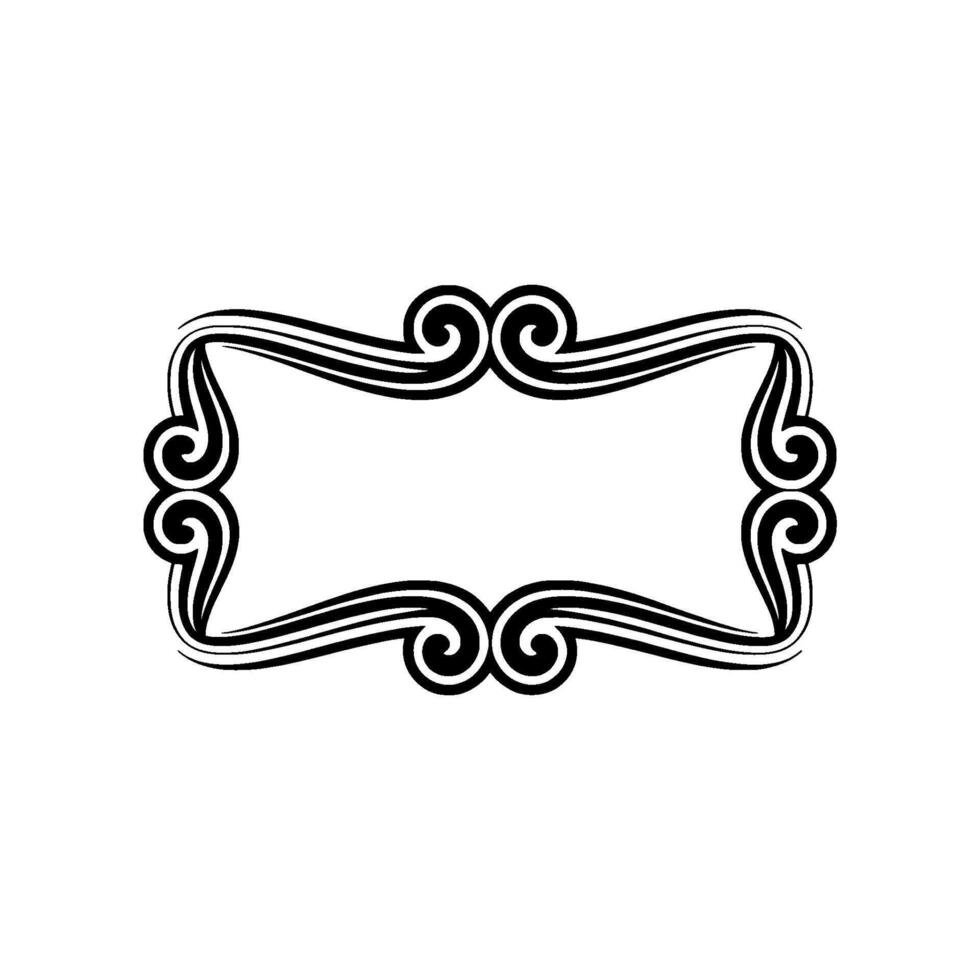 Elegant Ornate Frame, Vintage, Minimalist Background - Ornament vector