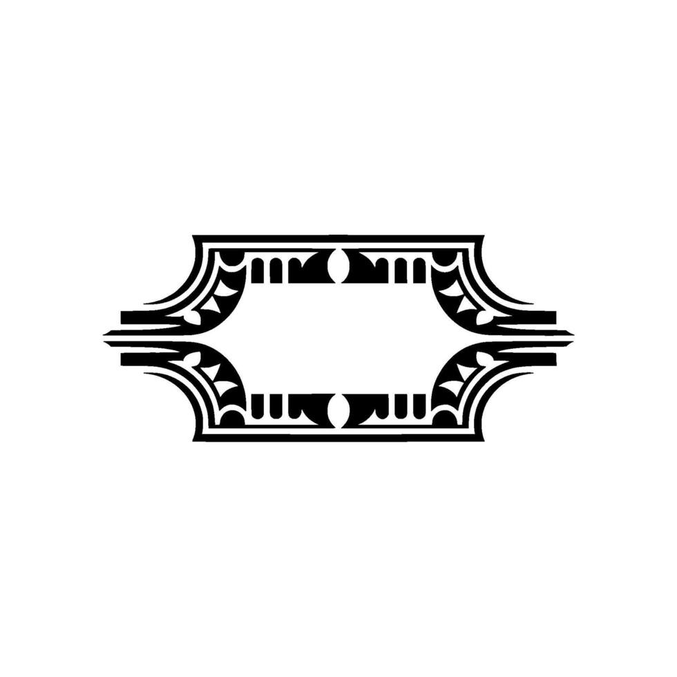 Art Deco Frame, Elegant Ornament, Vintage, Minimalist Style vector