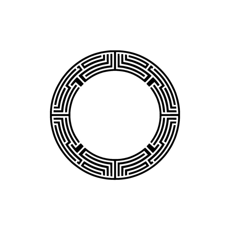 Geometric Circle Pattern, Minimalist, Circular Motif - Minimalism - Abstract vector