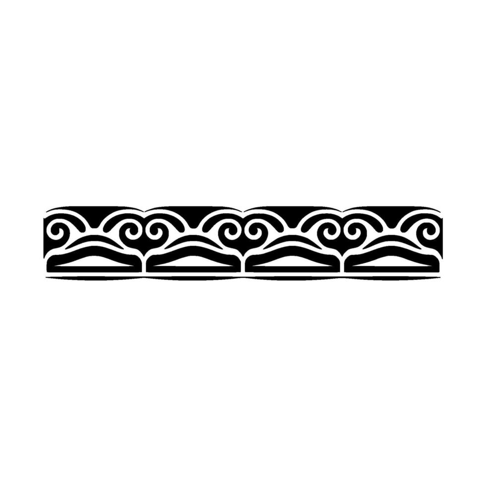 Intricate Tribal Border, Elegant, Black White vector