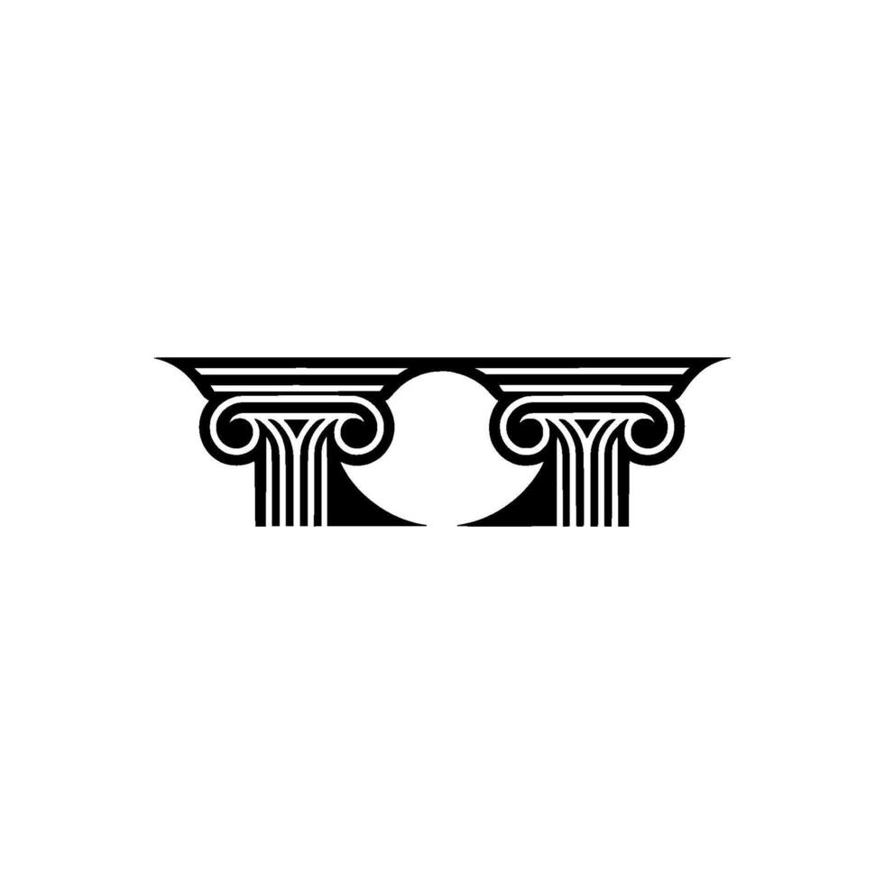 Classical Column Motif, Minimalist - Columns vector