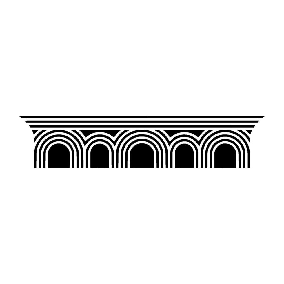 Art Deco Archway Geometric Ornamentation, Minimalist - Art deco vector