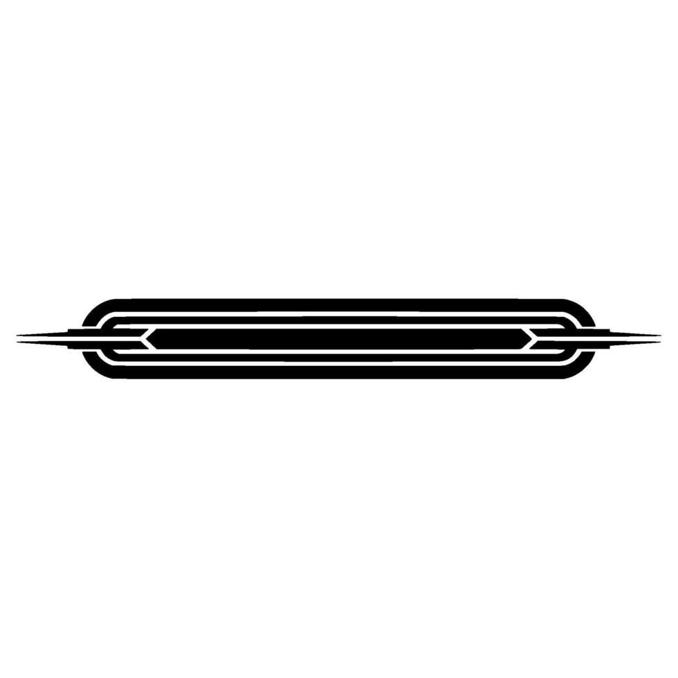 Streamlined Deco Border, Vintage Element vector