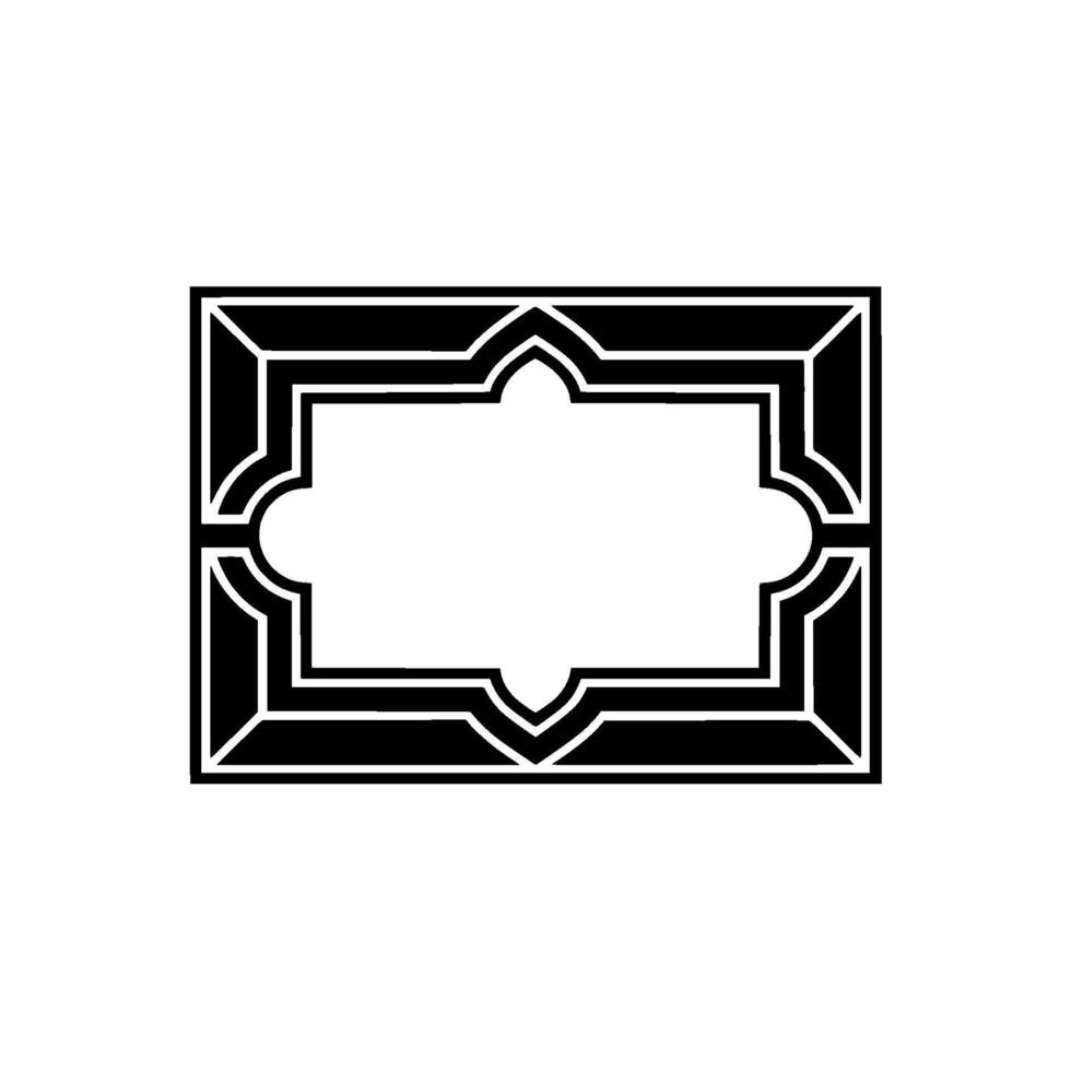 Geometric Frame, Subtle Gradient, Art Deco Influence vector