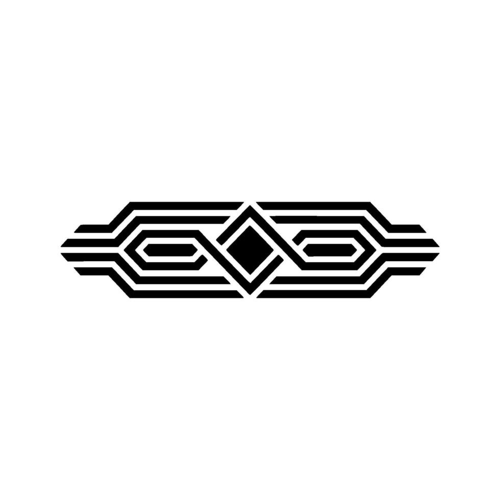 Geometric Deco Emblem Modern Abstract vector