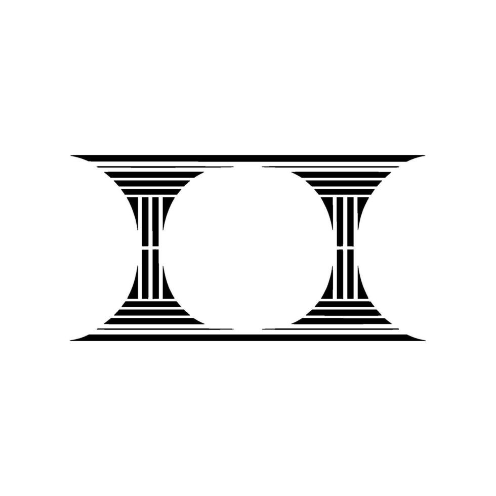 Geometric Pillars, Minimalist, Abstract Symmetry vector