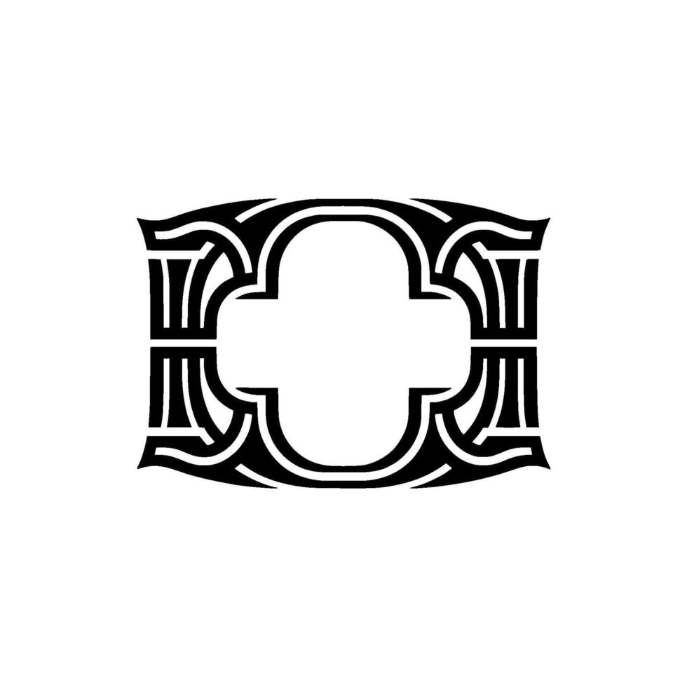 Ornate Letter C Monogram, Vintage Style Emblem vector