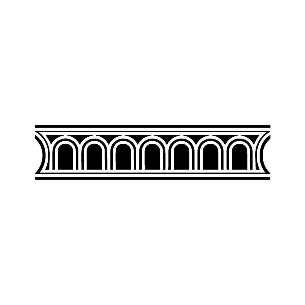 Art Deco Archway Ornament, Geometric, Linear - Art deco vector