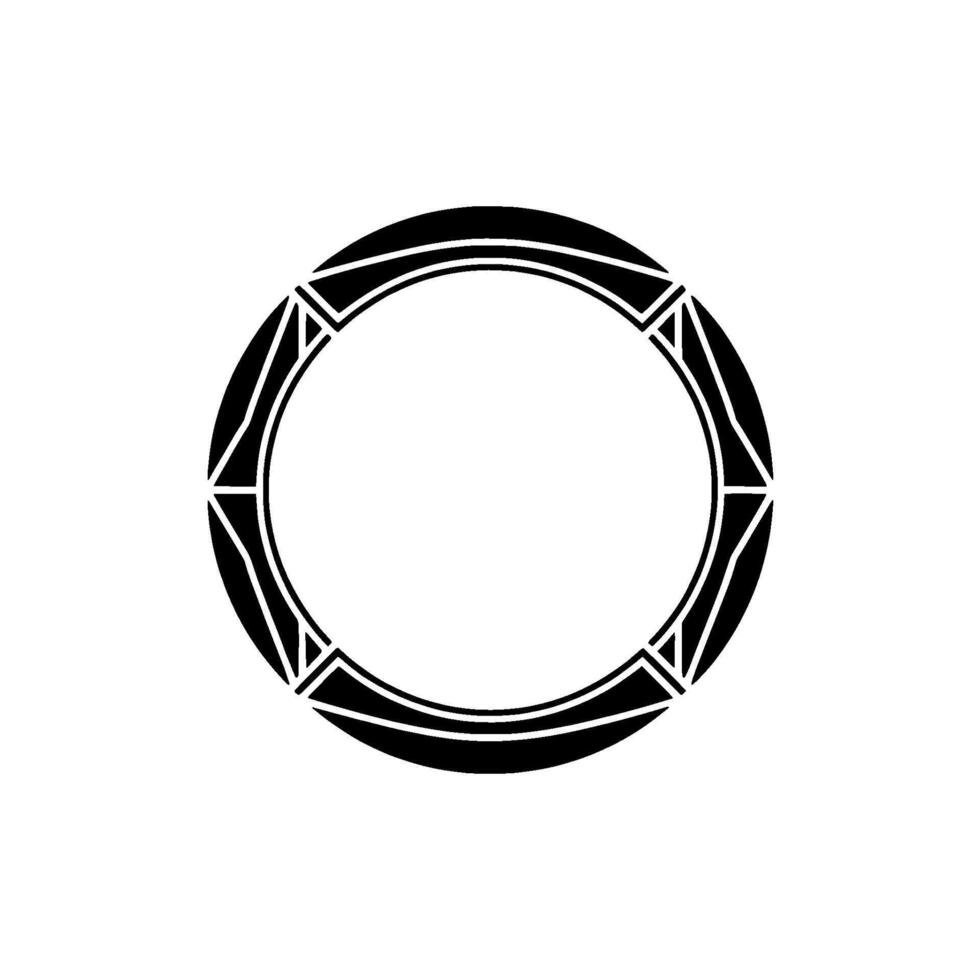 Geometric Circle Ornament, Minimalist - Abstract - Pattern vector