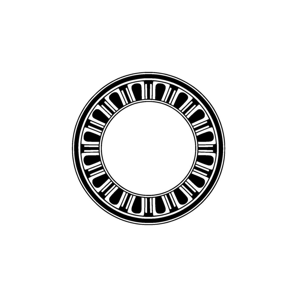 Geometric Circle Motif, Minimalist, Circular Pattern, Minimalism - Monochrome vector