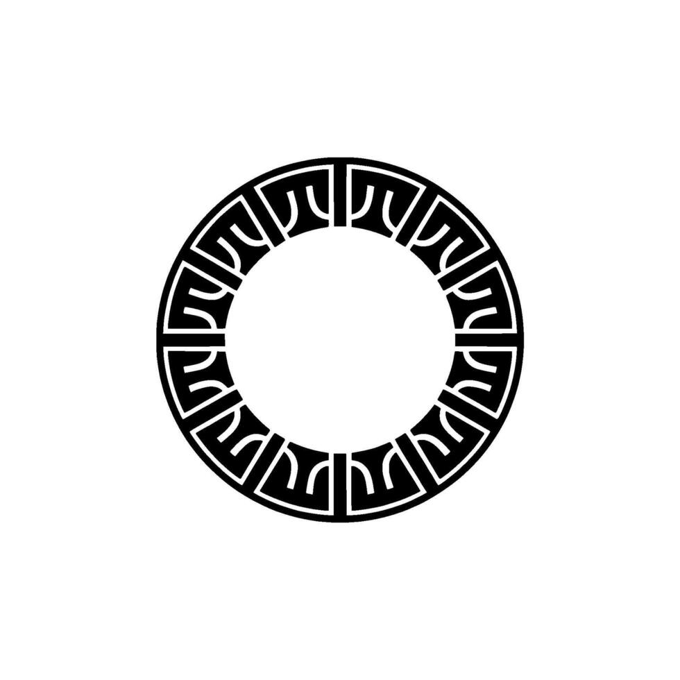Geometric Circle Motif, Minimalist, Sacred Symbol vector