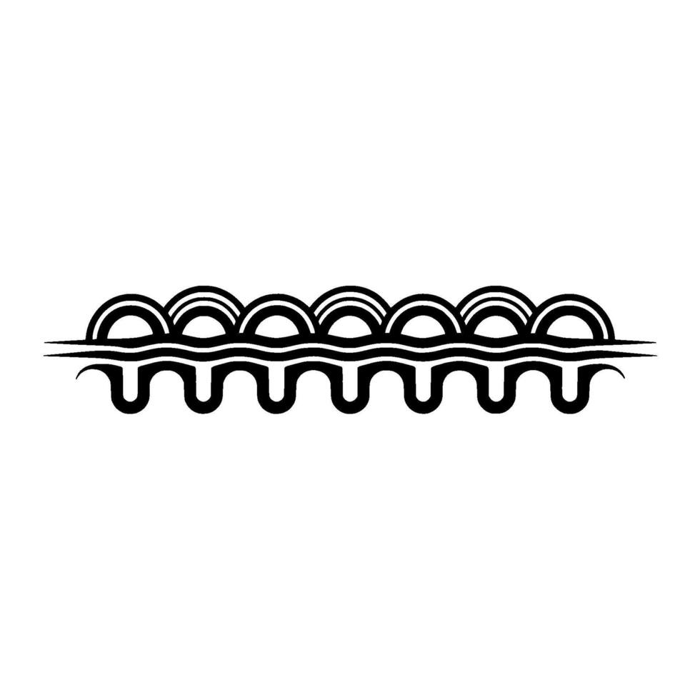 Minimalist Wave Border, Serene Water vector