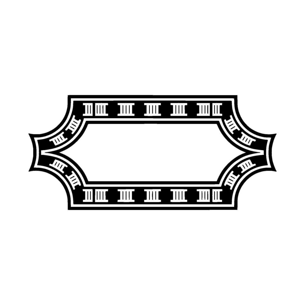Art Deco Frame, Geometric Ornament, Vintage Elegance - Art deco vector