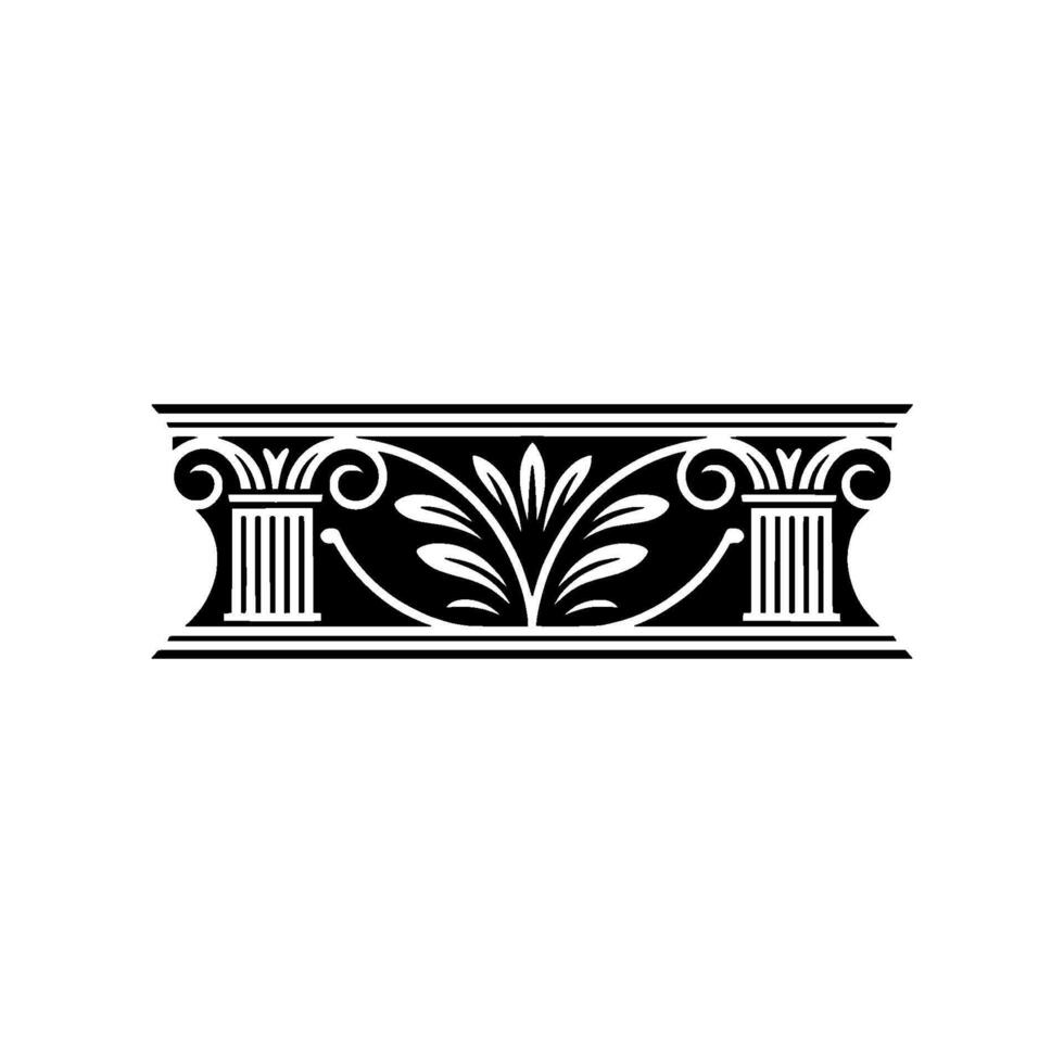 Classical Ornament Border, Elegant, Vintage Motif vector
