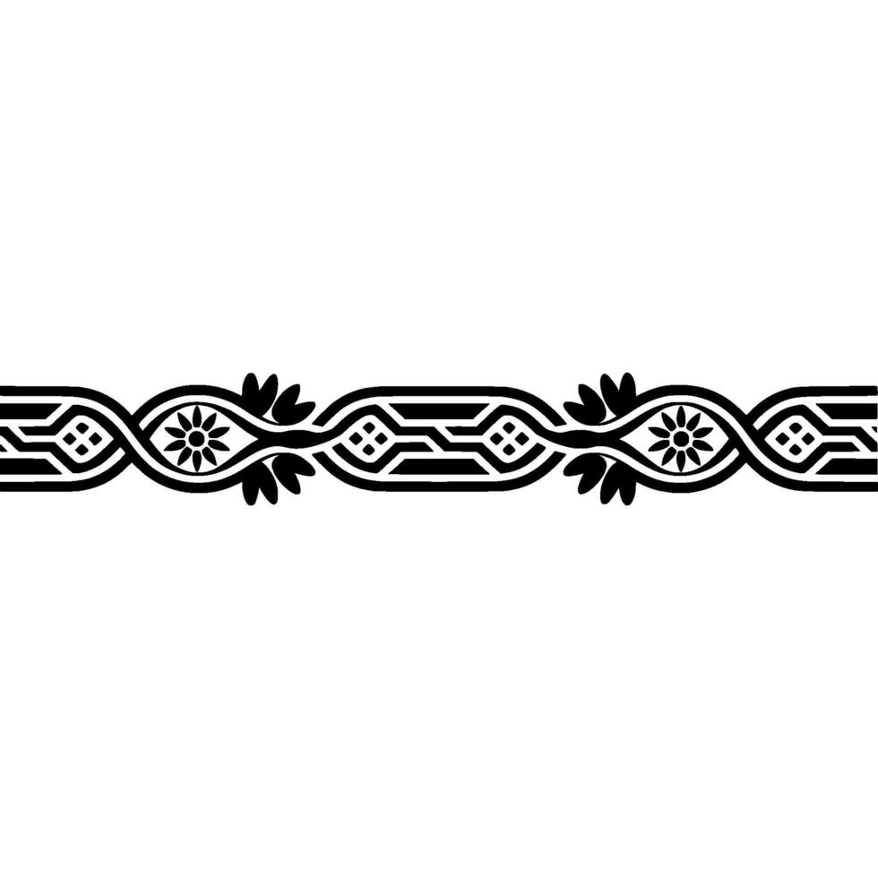 Intricate Celtic Border, Vintage, Decorative Element - Pattern vector