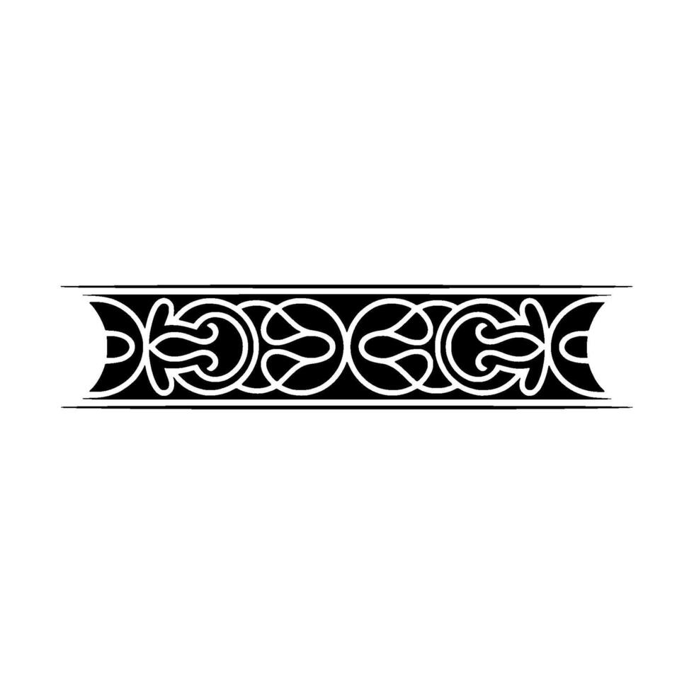Intricate Celtic Border, Vintage, Elegant Ornamentation - Ornament vector