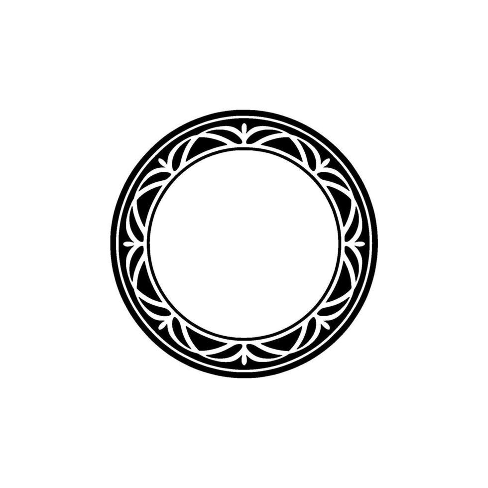 Intricate Ornamental Circle, Vintage Element, Ornament vector