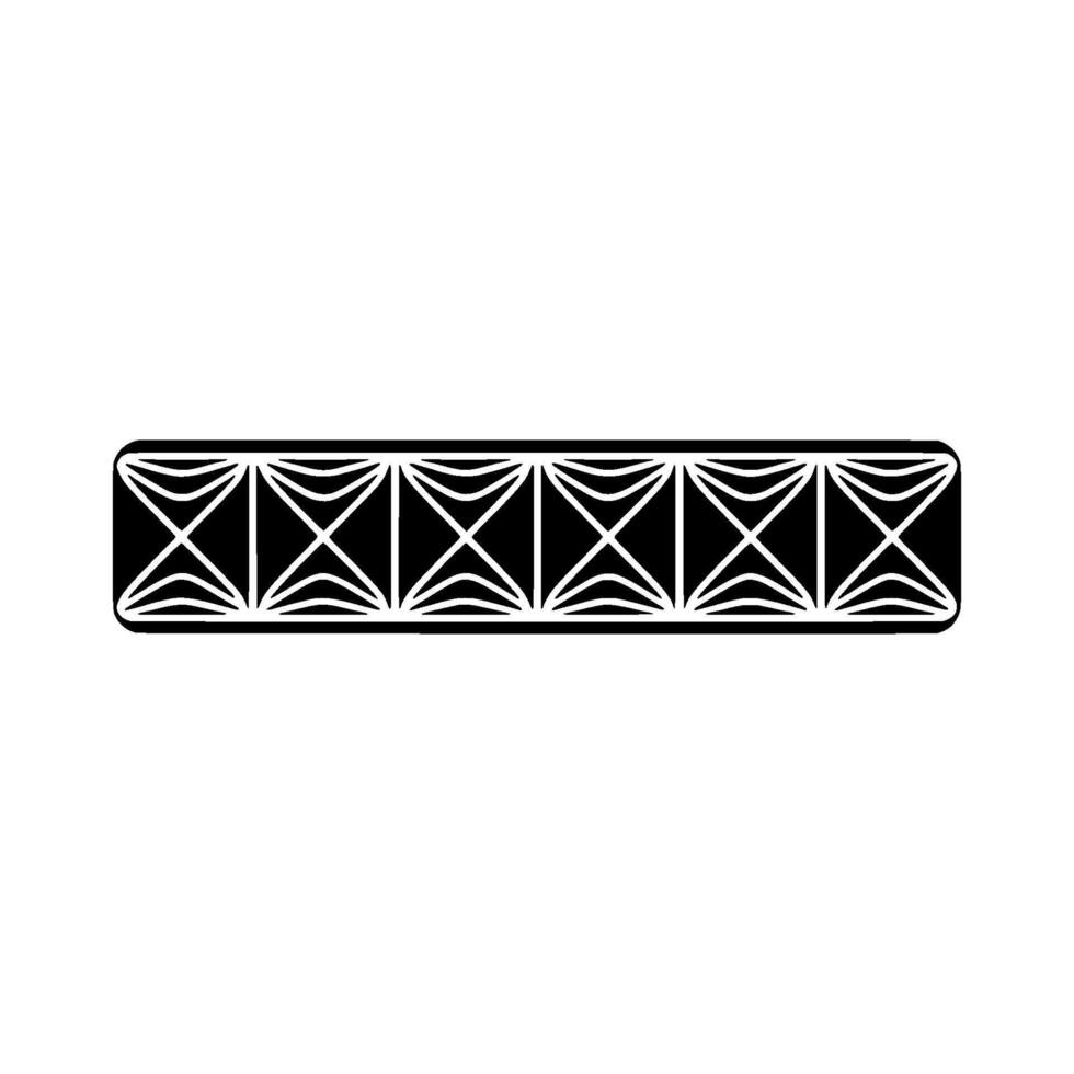 Geometric Deco Border, Minimalist - Pattern - Linear vector