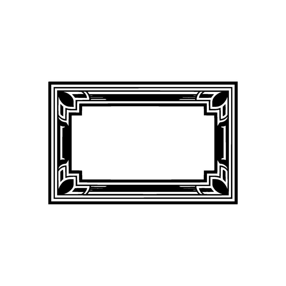 Art Deco Frame, Elegant Border, Vintage, Minimalist Composition, Geometric - Art deco vector