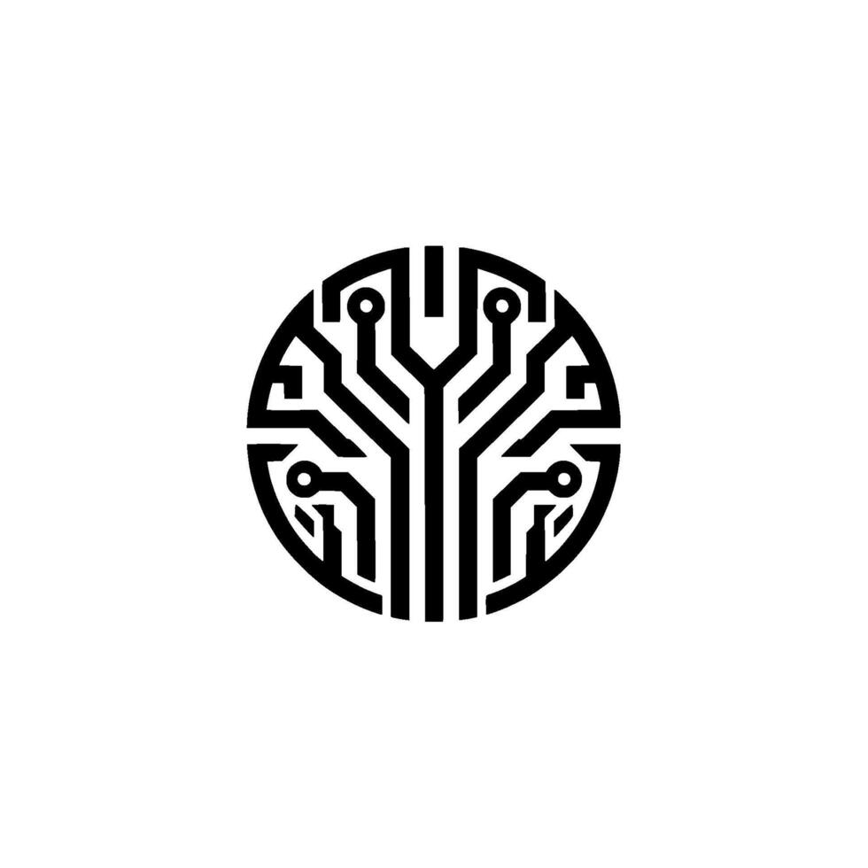 Circuit Tree Digital Growth Connectivity Symbol vector