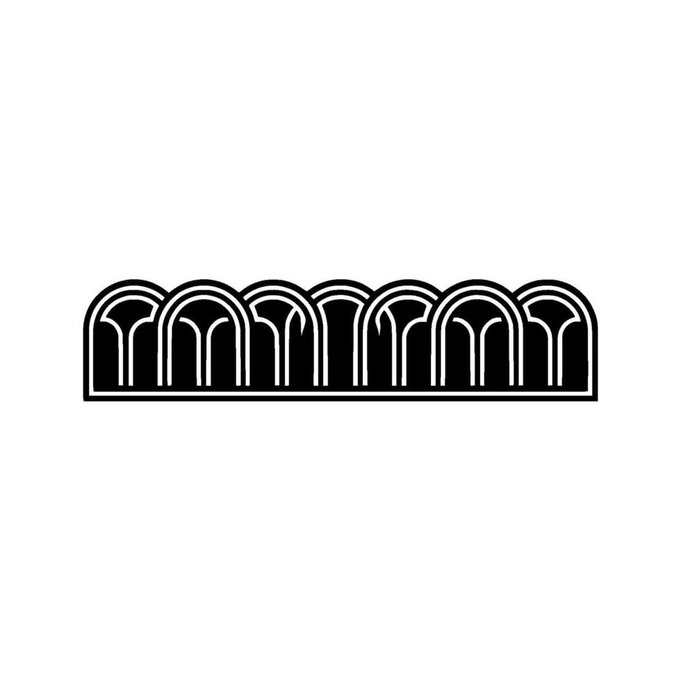 Art Deco Archway Silhouette, Minimalist - Art deco vector
