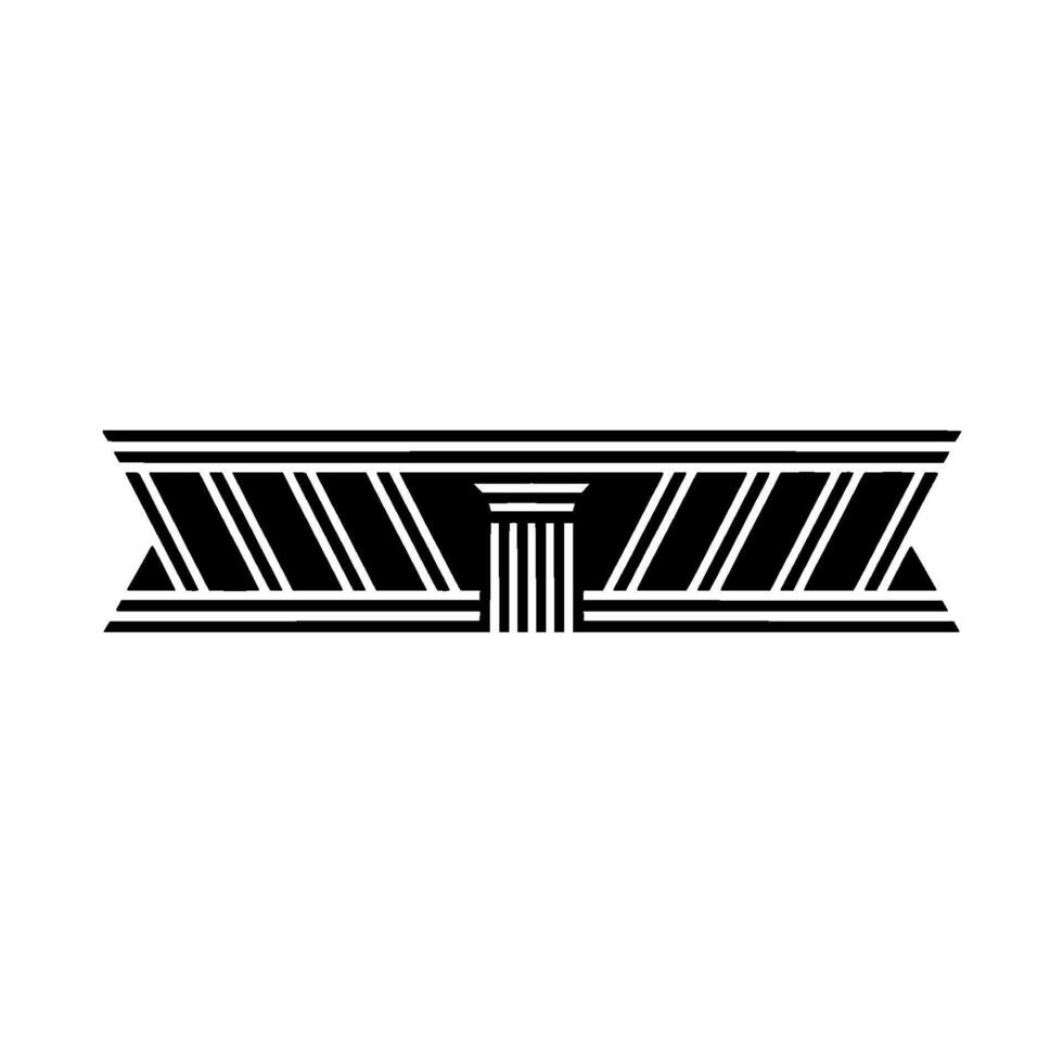 Geometric Deco Archway, Minimalist, Classic Elegance vector