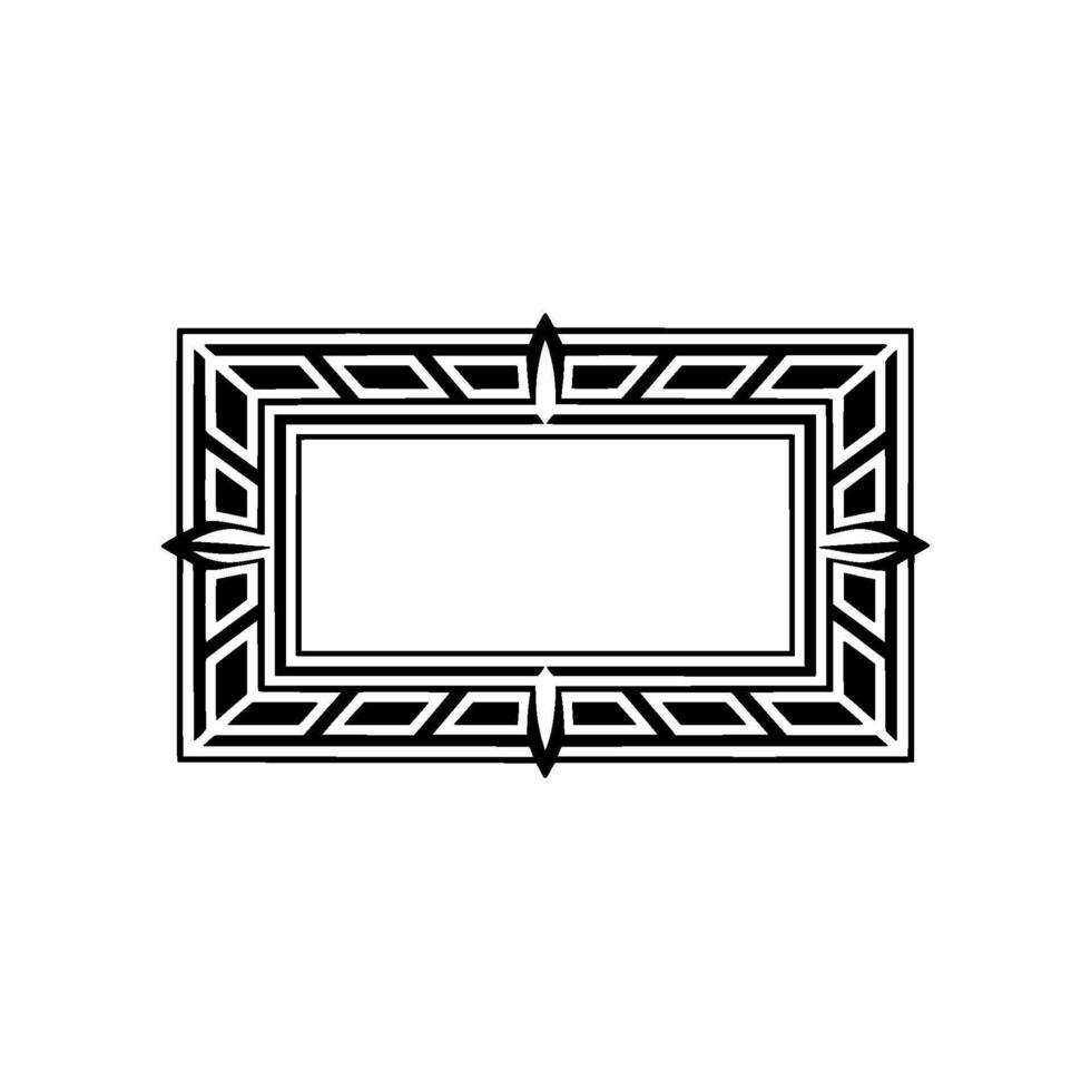 Art Deco Frame, Geometric Elegance, Minimalist - Art deco vector