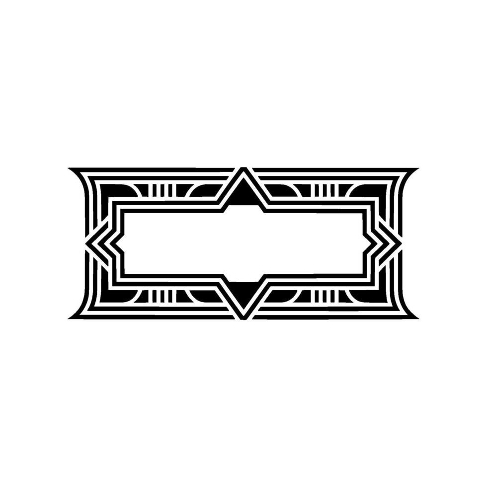 Art Deco Frame, Geometric Ornament, Elegant, Vintage Style - Art deco vector