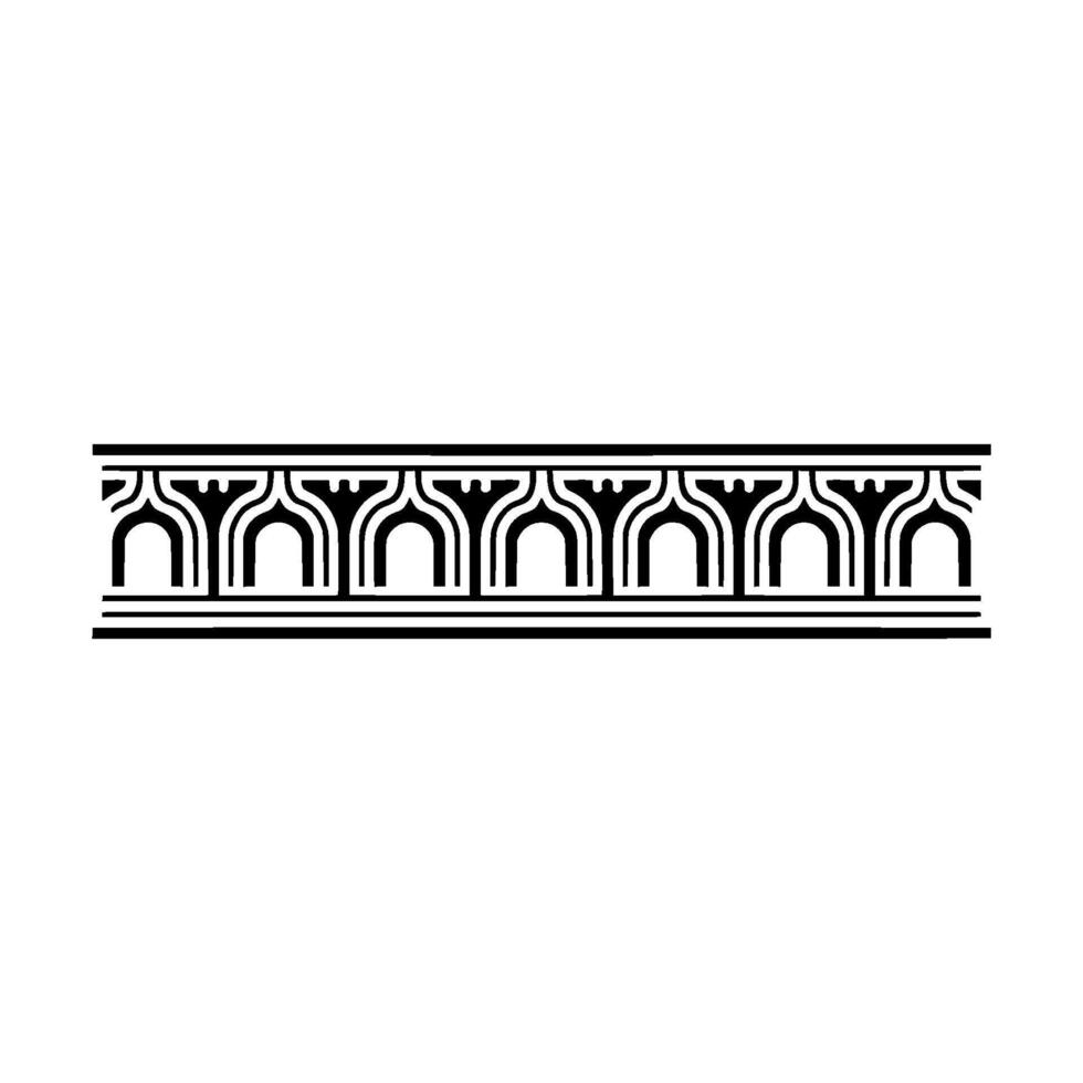 Art Deco Geometric Border, Elegant - Art deco vector